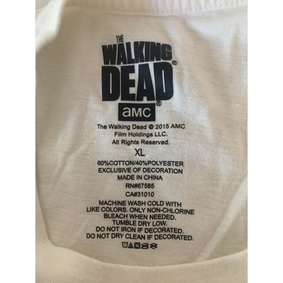 Loot Crate AMC Walking Dead Michonne Zombie Pocket Raglan Long Sleeve XL Shirt - Picture 5 of 5